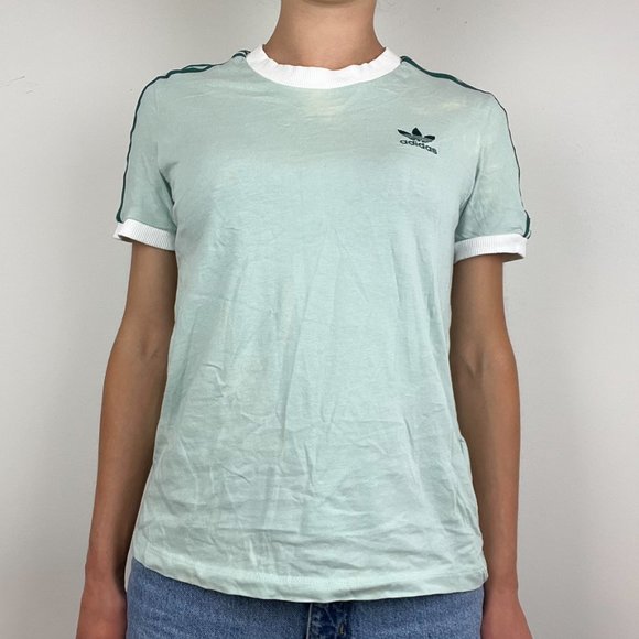 Adidas Mint Green Top - Women’s Small - 80s retro vintage - Picture 4 of 7